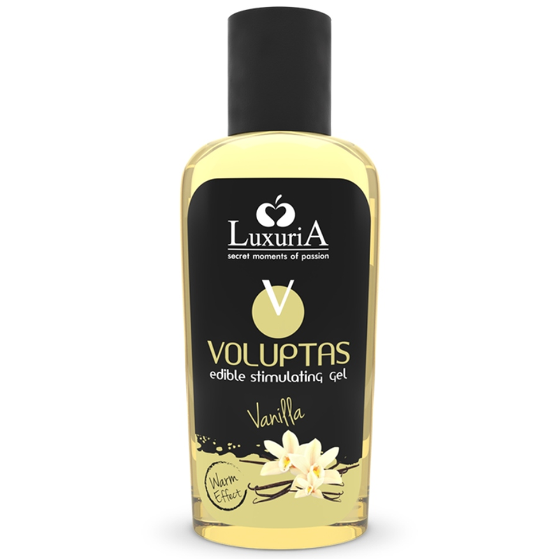 Gel de Massagem Comestível Voluptas - Efeito Aquecedor Sabor Baunilha 100ml