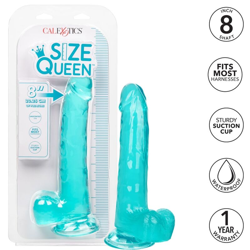 Dildo Queen Tamanho Azul 20.3 cm