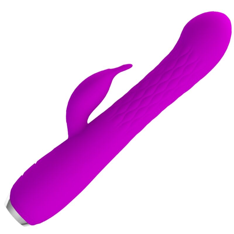 Vibrador Pretty Love Molly com design de coelho, rotação e múltiplas vibrações.
