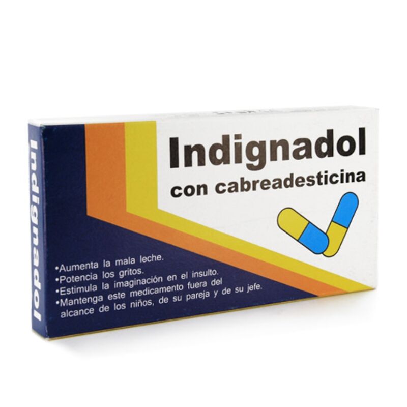 Caixa de Medicamento Divertida Indignadol