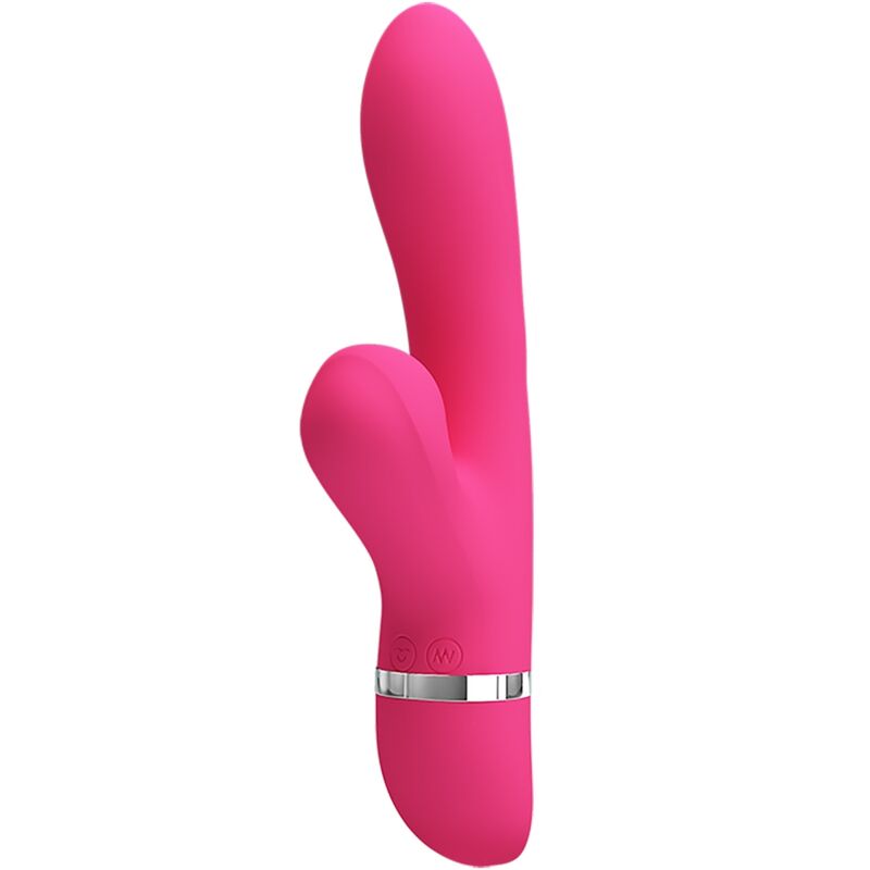 Close-up of the PRETTY LOVE Vibrador Coelho com Sucção Clitoriana e Estimulação G showing its design and features.