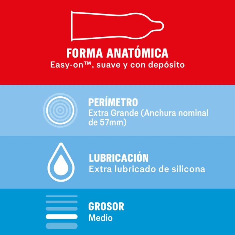 Embalagem de DUREX Preservativos Sensitive XL 10 Unidades, destacando seu design e características.