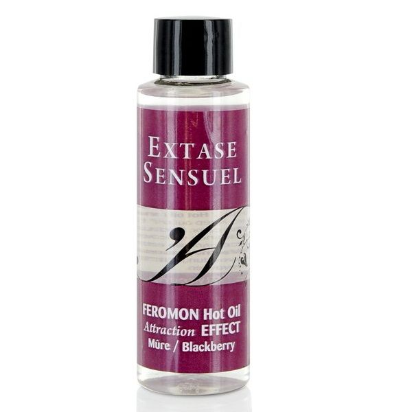 Óleo de Massagem Efeito de Aquecimento com Feromônios de Blackberry 100 ml