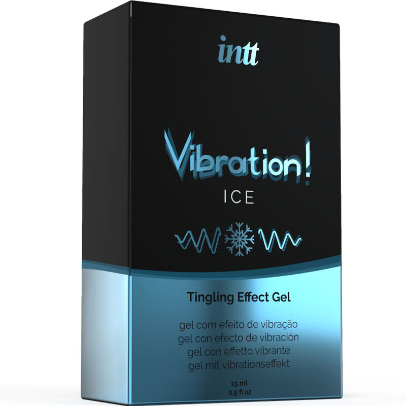 INTT Gel Vibrante Estimulante Íntimo Efeito Gelo Menta 15ML para sensações intensas.