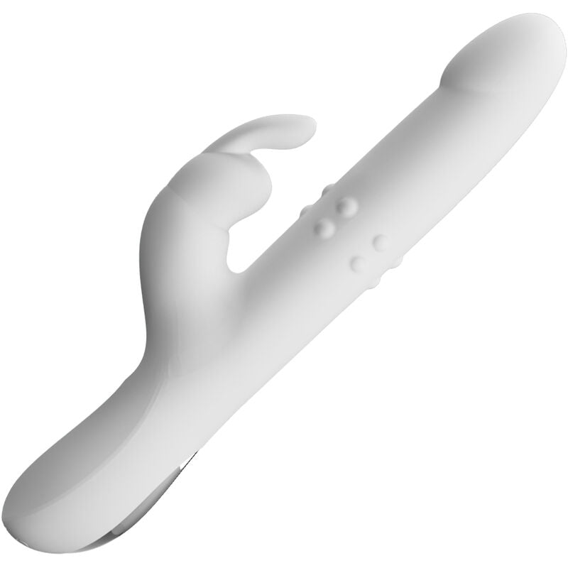 Close-up of the PRETTY LOVE Vibrador Reese showing its dual stimulation design and smooth silicone texture.