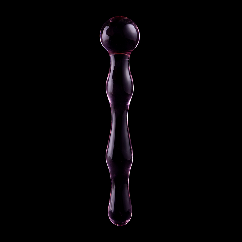 Dildo Modelo 13 de Vidro Borosilicato Transparente 18 cm x 3.5 cm