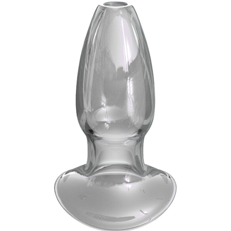Close-up of the ANAL FANTASY ELITE COLLECTION Dilatador Anal Gaper de Cristal M, showing its smooth texture and ergonomic design.
