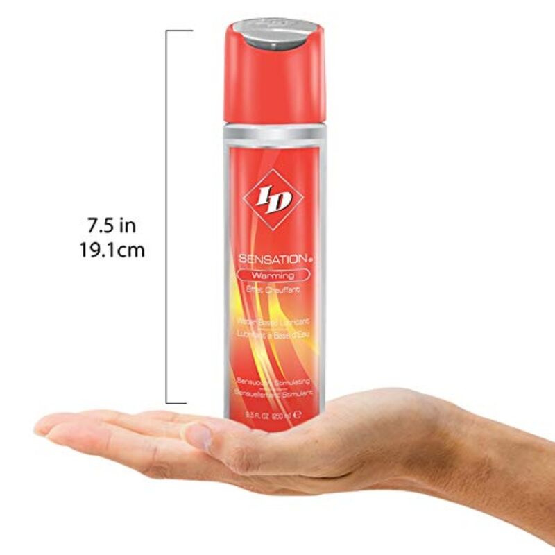 Frasco de lubrificante ID SENSATION à base de água com efeito calor 250 ML