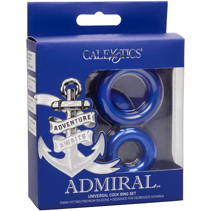 Conjunto de Anéis Penianos Admiral Azuis