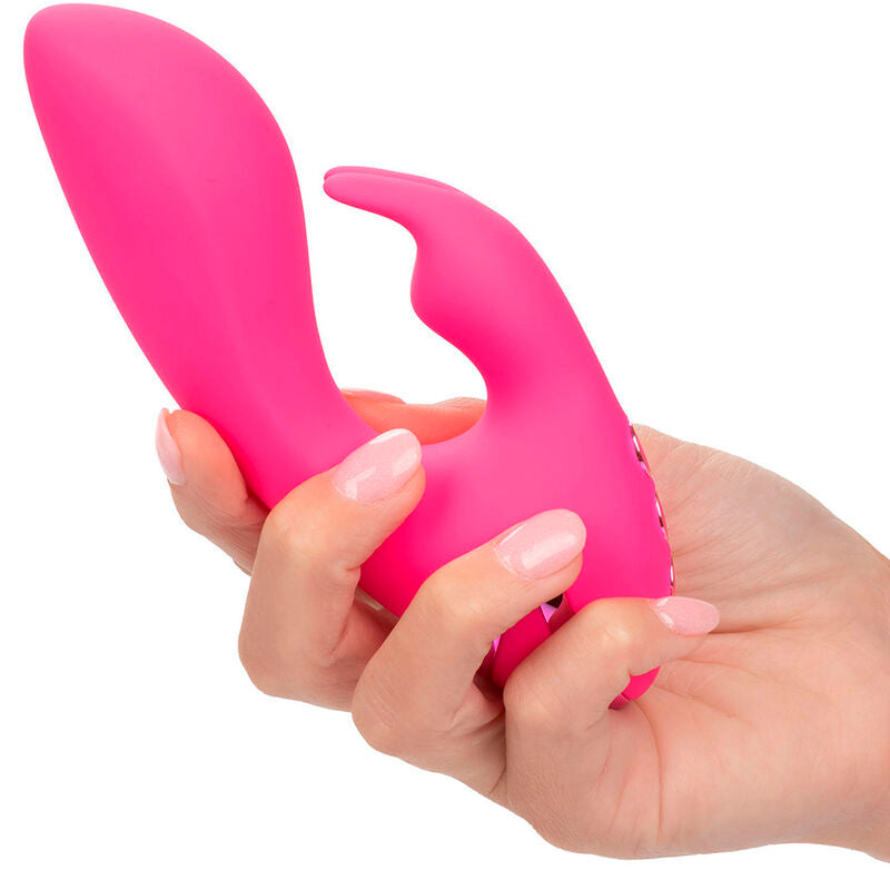 Vibrador Coelho Sunshine Fúcsia com Estimulador Clitoriano e 10 Funções