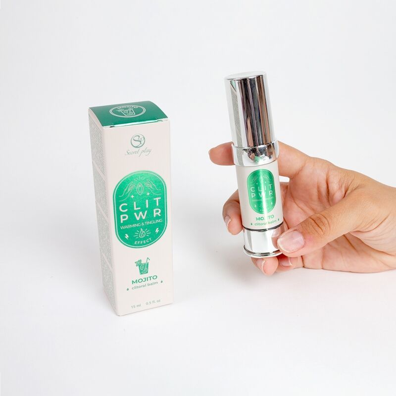 Close-up of Secret Play Bálsamo Clitoriano Estimulante Vibratório Mojito 15ml