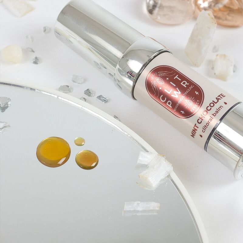 SECRET PLAY Bálsamo Clitoriano Clit PWR Hortelã Chocolate 15ml para estimulação intensa