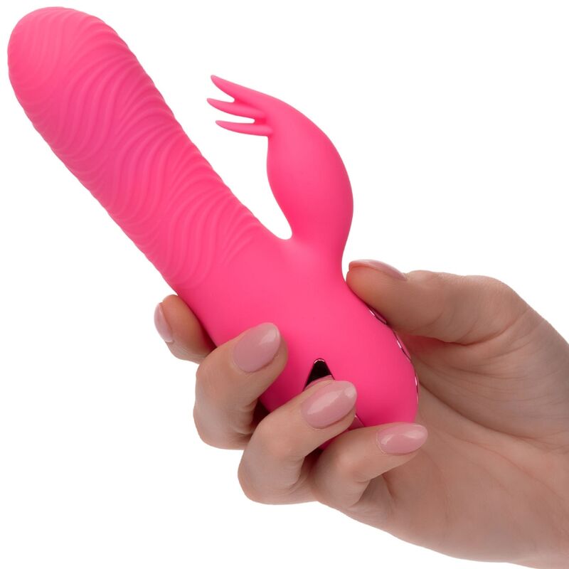 Vibrador Coelho de Silicone com Dupla Estimulação Rotativa e Vibratória