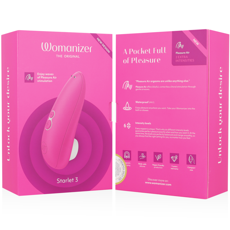 Womanizer Starlet 3 Estimulador Clitoriano Rosa com Pleasure Air Technology