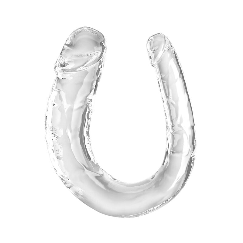 Dildo Duplo Double Trouble 33 cm Transparente
