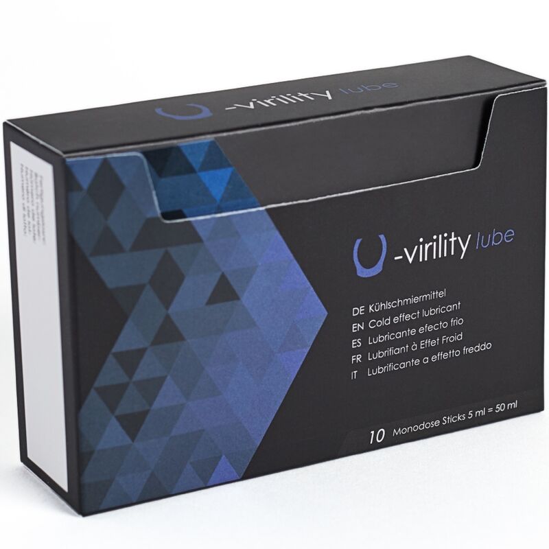 500 COSMETICS U-Virility Lube: Lubrificante íntimo à base de água com efeito frio em sachês monodose.