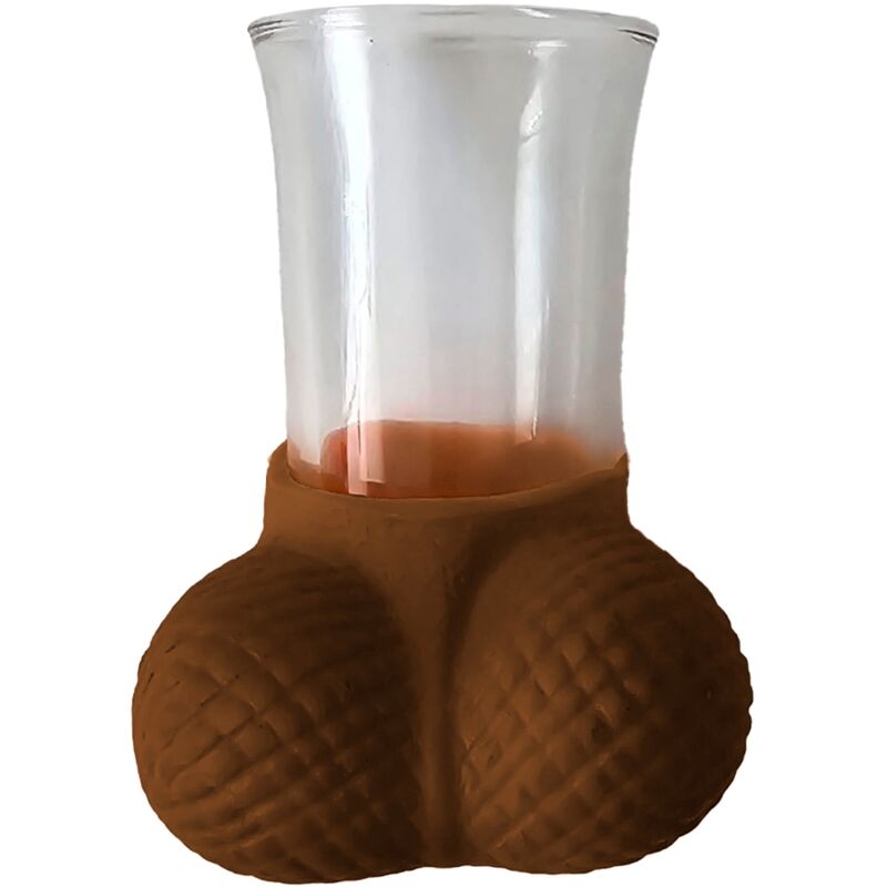 Copo de Shot Divertido em Formato de Pénis com Ovos