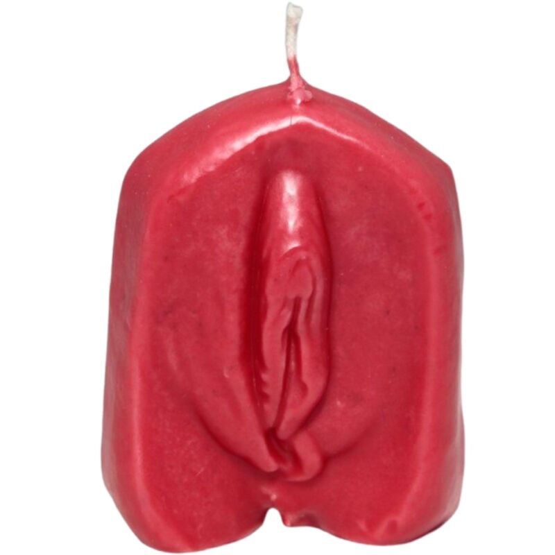 Vela Decorativa em Forma de Vagina Vermelha