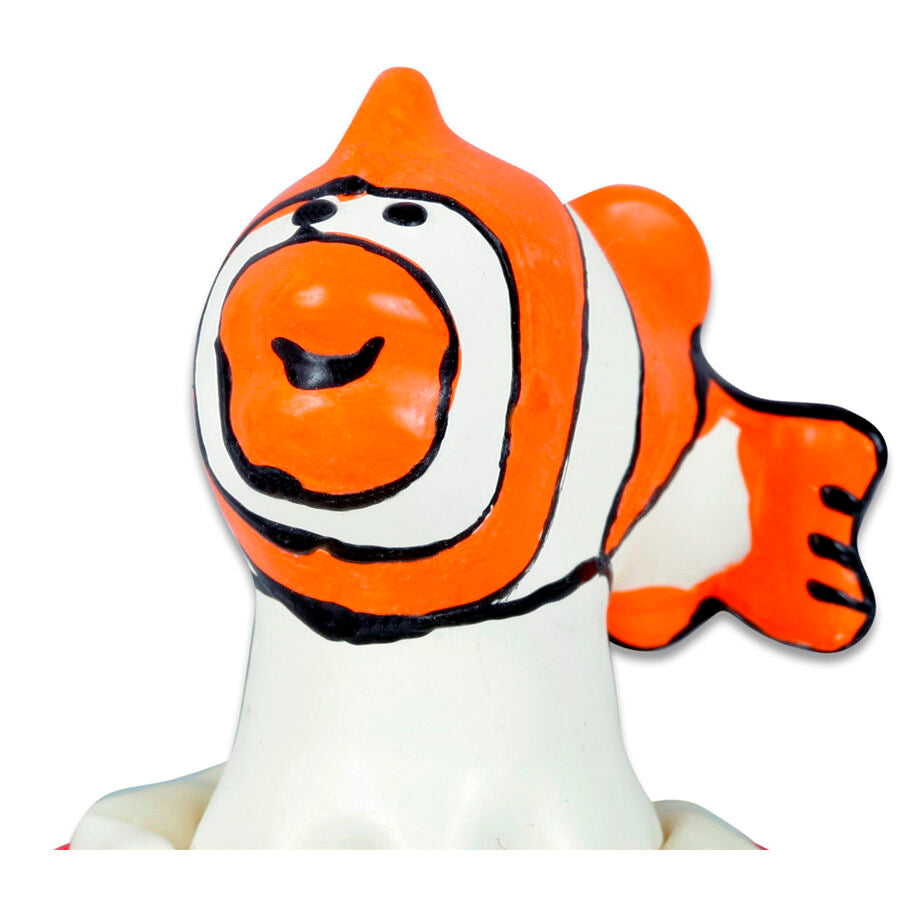 Preservativos Decorativos Pintados à Mão Peixe Laranja