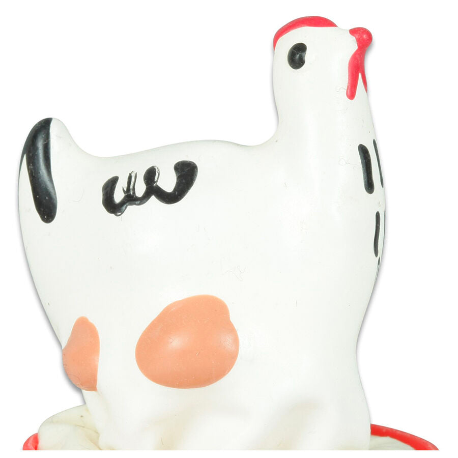 Preservativos Pintados à Mão Galinha Branca - Decoração