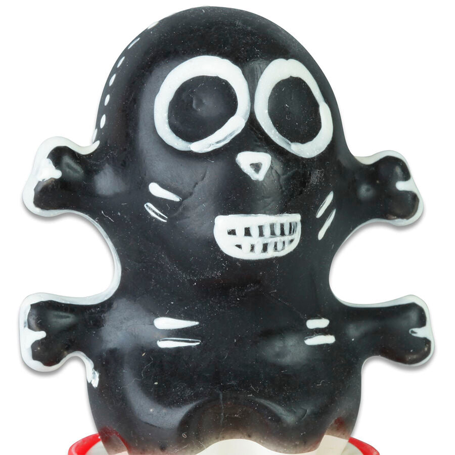 Preservativos Decorativos Pintados à Mão Skull Black - Modelo 1