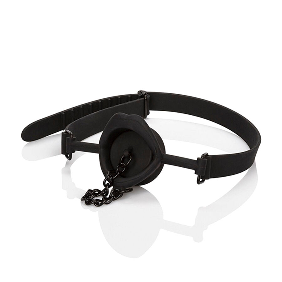 Mordaça Scandal com Plug de Silicone Preto