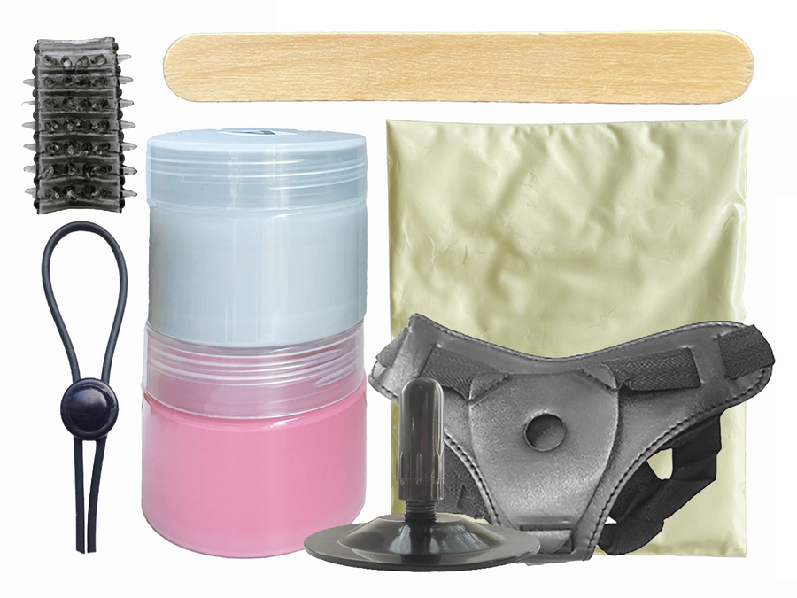 Arnês e Kit de Criação de Dildo Personalizado