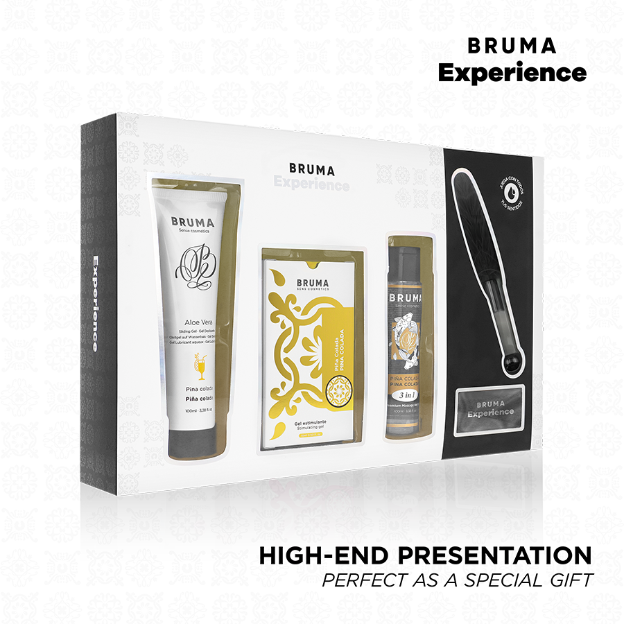 XPERIENCE - PACOTE DE TENTAÇÃO DE PINA COLADA DOCE COM POTENCIALIZADOR DE ORGASMO
