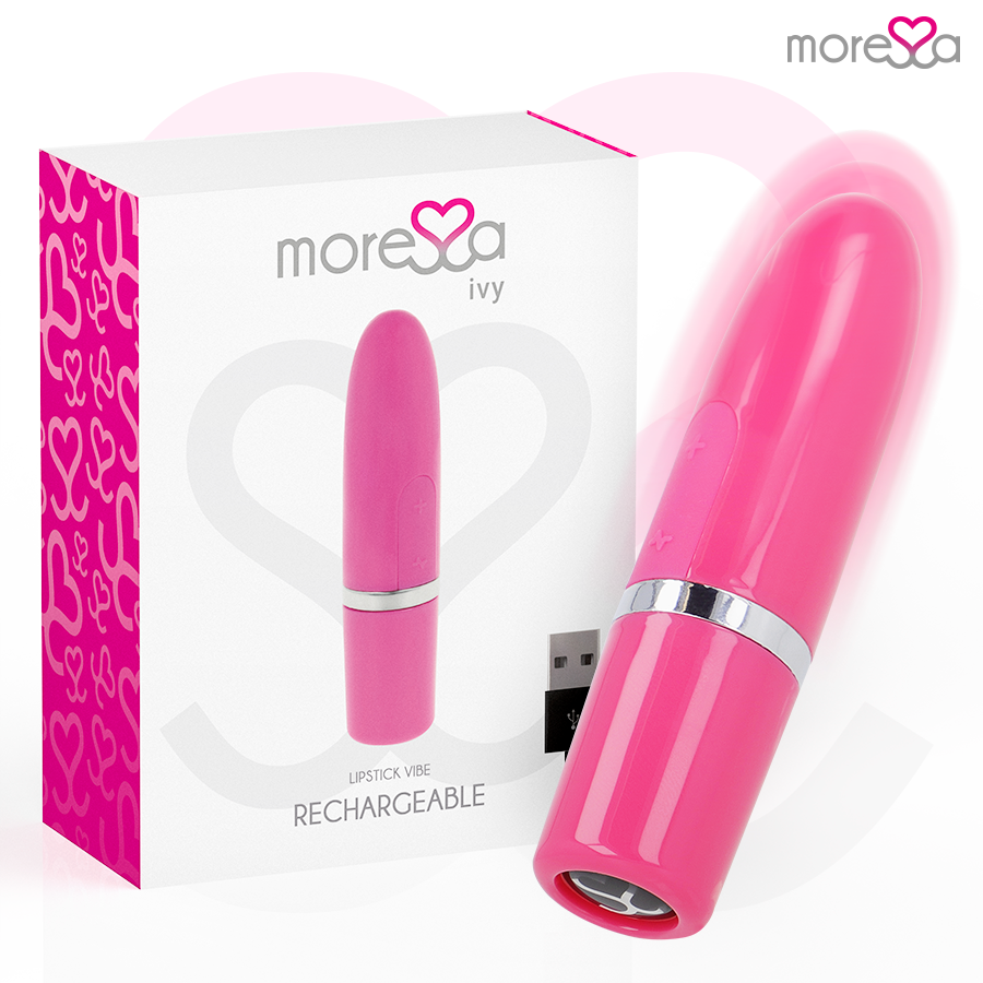 Vibrador de viagem MORESSA Ivy Rosa, compacto e discreto.