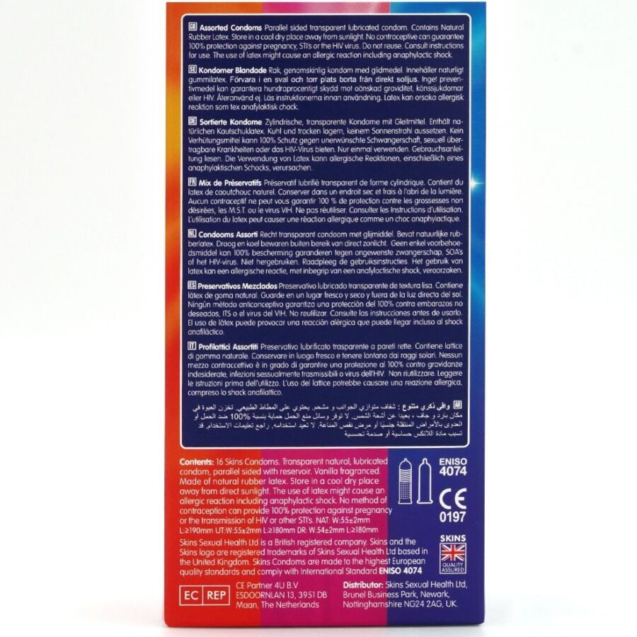 Preservativos Variados - Pacote com 16 Unidades