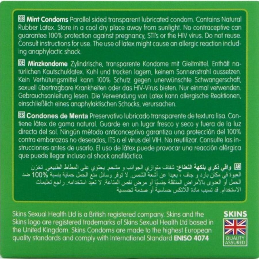 Preservativos Mint Premium Pacote 4