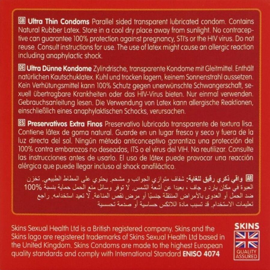 Preservativos Ultra Finos Premium Pacote com 4