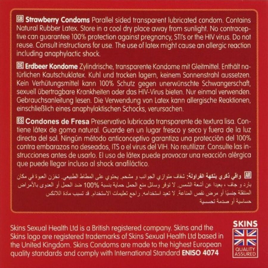 Preservativos Premium de Morango - Pacote com 4