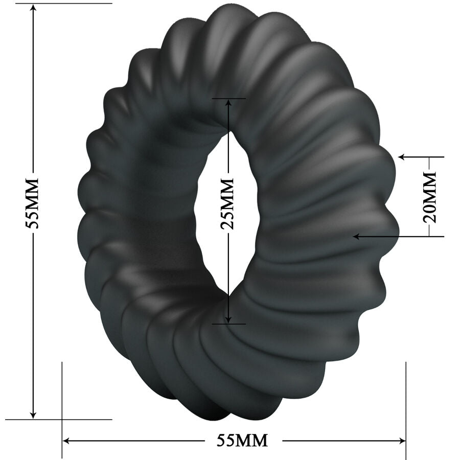 Anel Peniano de Silicone Ajustável Fitz Modelo 8