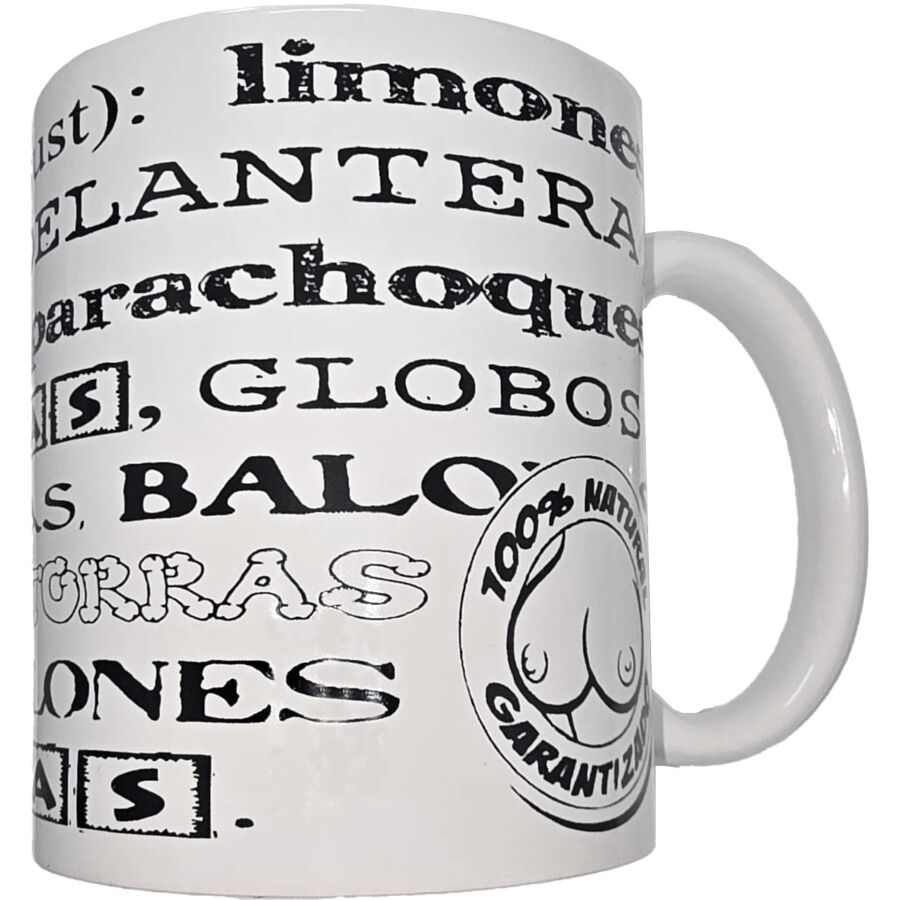 Caneca Divertida com Sinónimos Eróticos 370ml