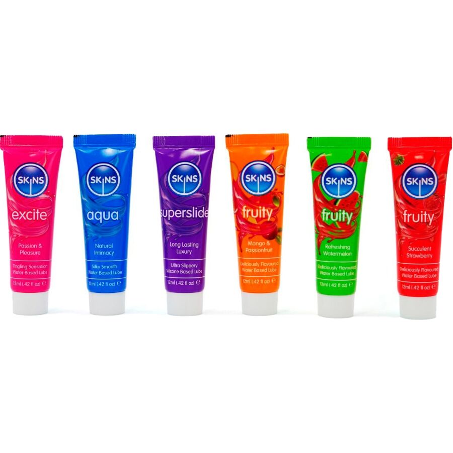 Kit de Lubrificantes Vital & Fruity 6 x 12 ml