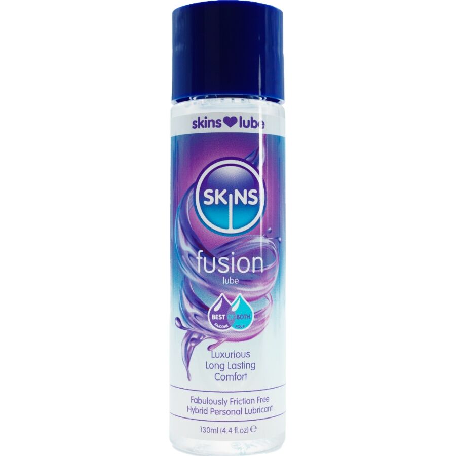 LUBRIFICANTE HÍBRIDO FUSION À BASE DE ÁGUA E SILICONE 130 ML