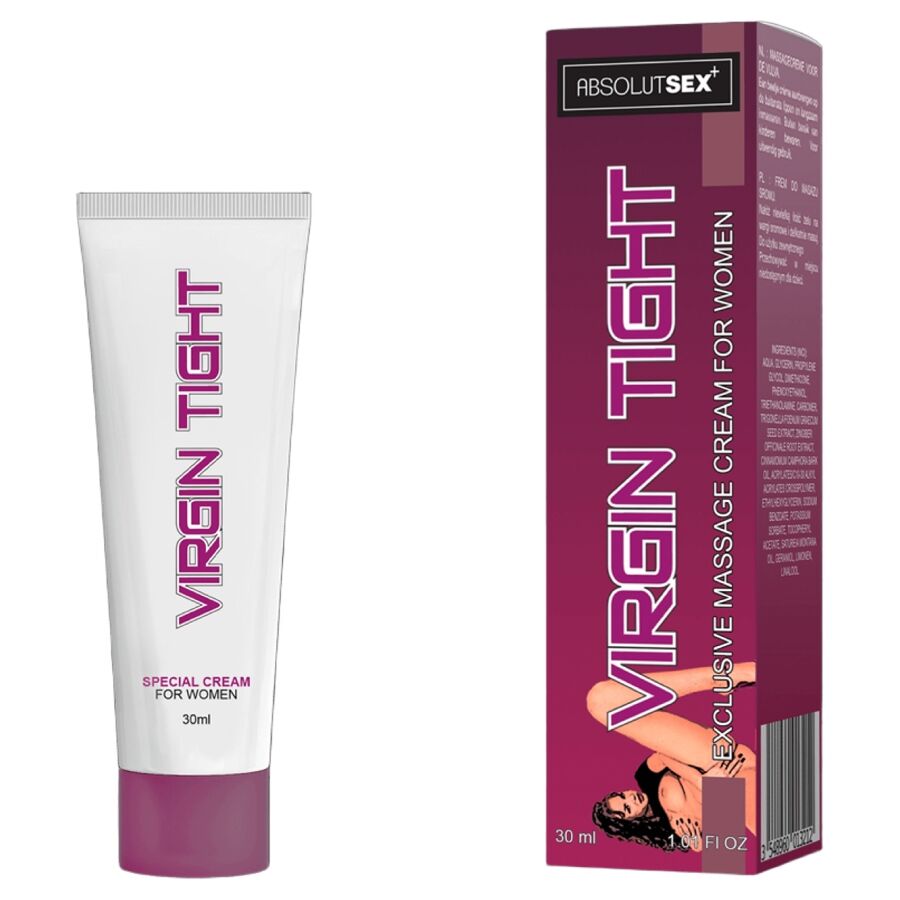Creme reafirmante íntimo RUF Virgin Tight de 30 ML para elasticidade vaginal.