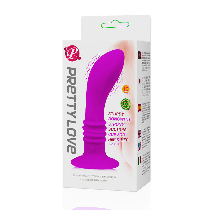 Detalhe do PRETTY LOVE Booty Passion Plug Anal Vibrador com seus 10 modos de vibração.