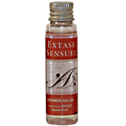 Óleo de Massagem de Efeito Calor com Feromônios de Maracujá Viagem 35 ml
