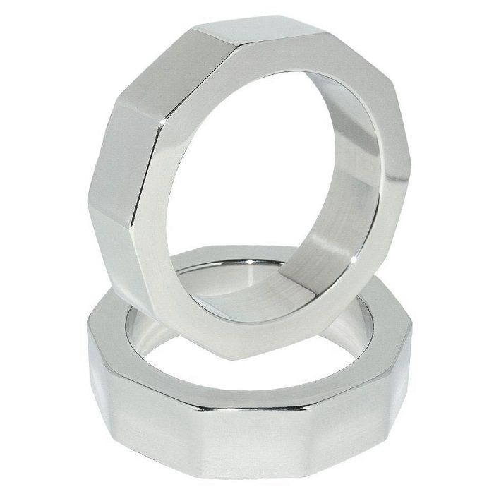 METAL HARD Anel Pênis e Porca Testículo Aço Inoxidável 45mm