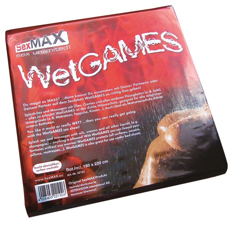 Lençol de Sexo WETGAMES SEX-LAKEN RED