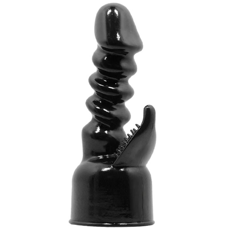 Cabeça intercambiável BAILE Power Head para estimulação interna e clitoriana, vista de perto.