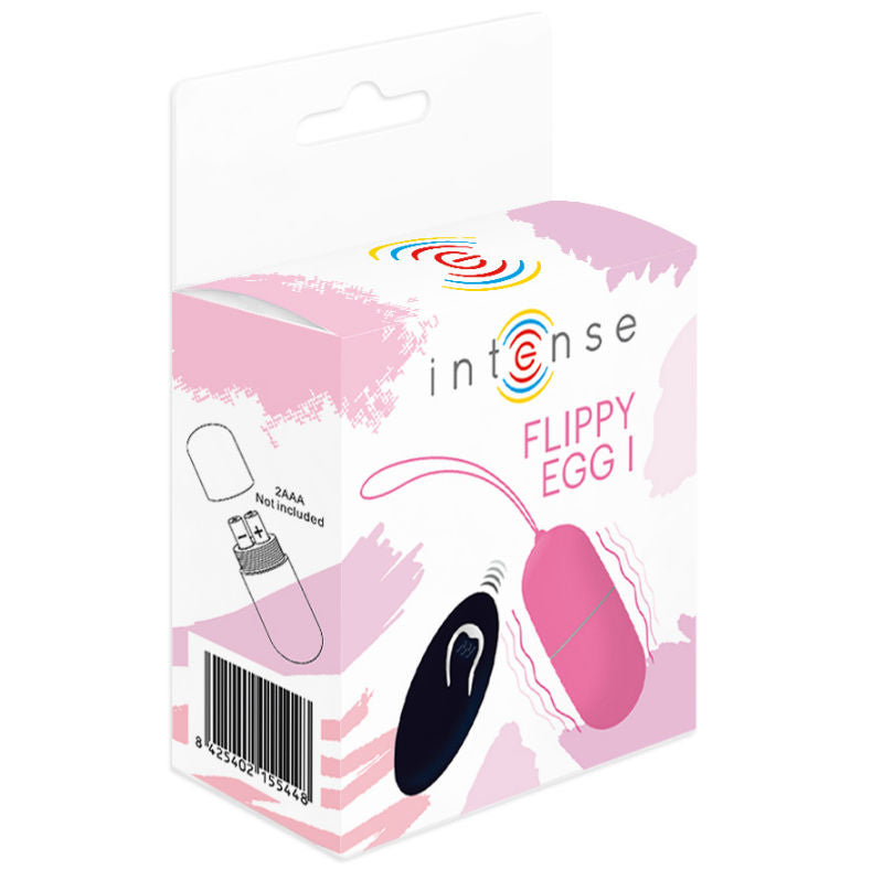 INTENSE Ovo Vibratório Flippy I Com Controle Remoto Rosa, para prazer discreto.