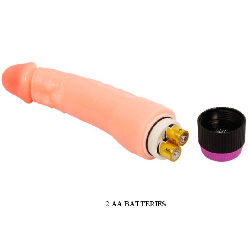 BAILE Vibrador Realista Flexível Natural de 24cm para prazer intenso