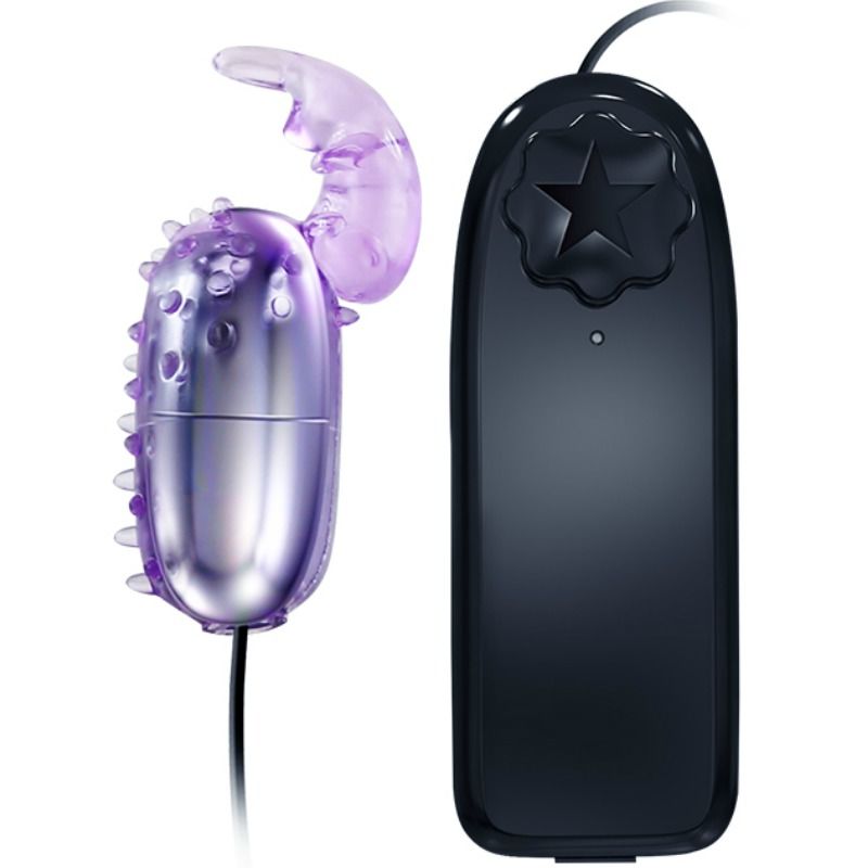 Close-up of the BAILE Ovo Vibratório with Remote Control, showing its sleek design and compact size.