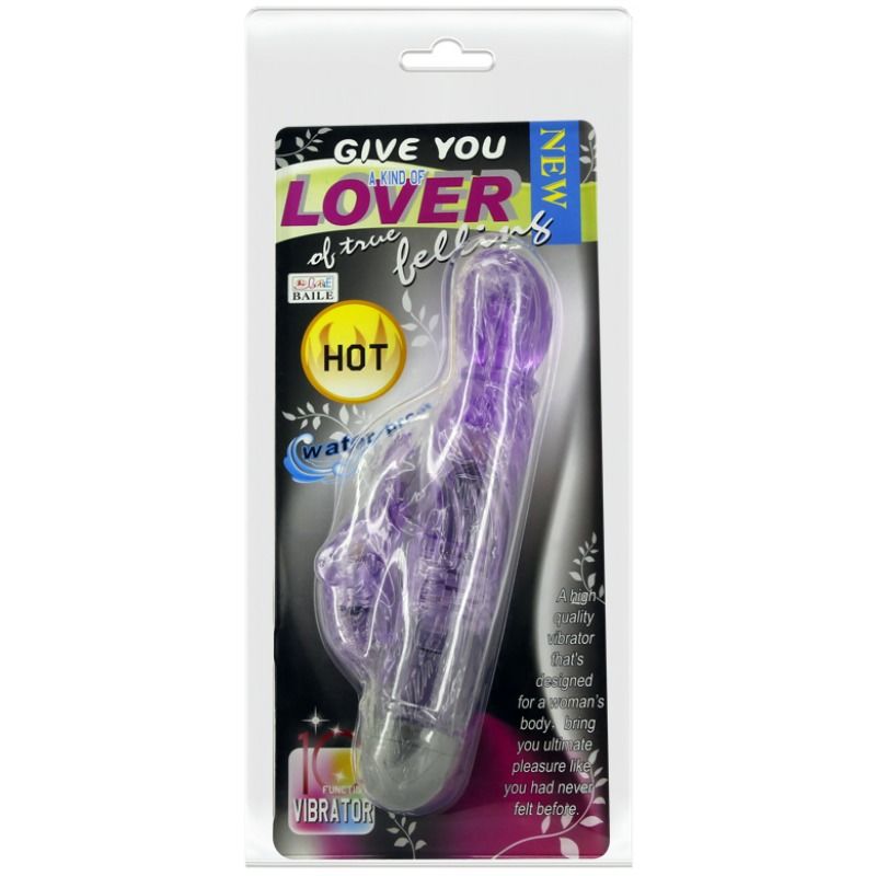Vibrador Coelhinho BAILE Lilac com 10 modos de vibração para estimulação do ponto G e clitóris.