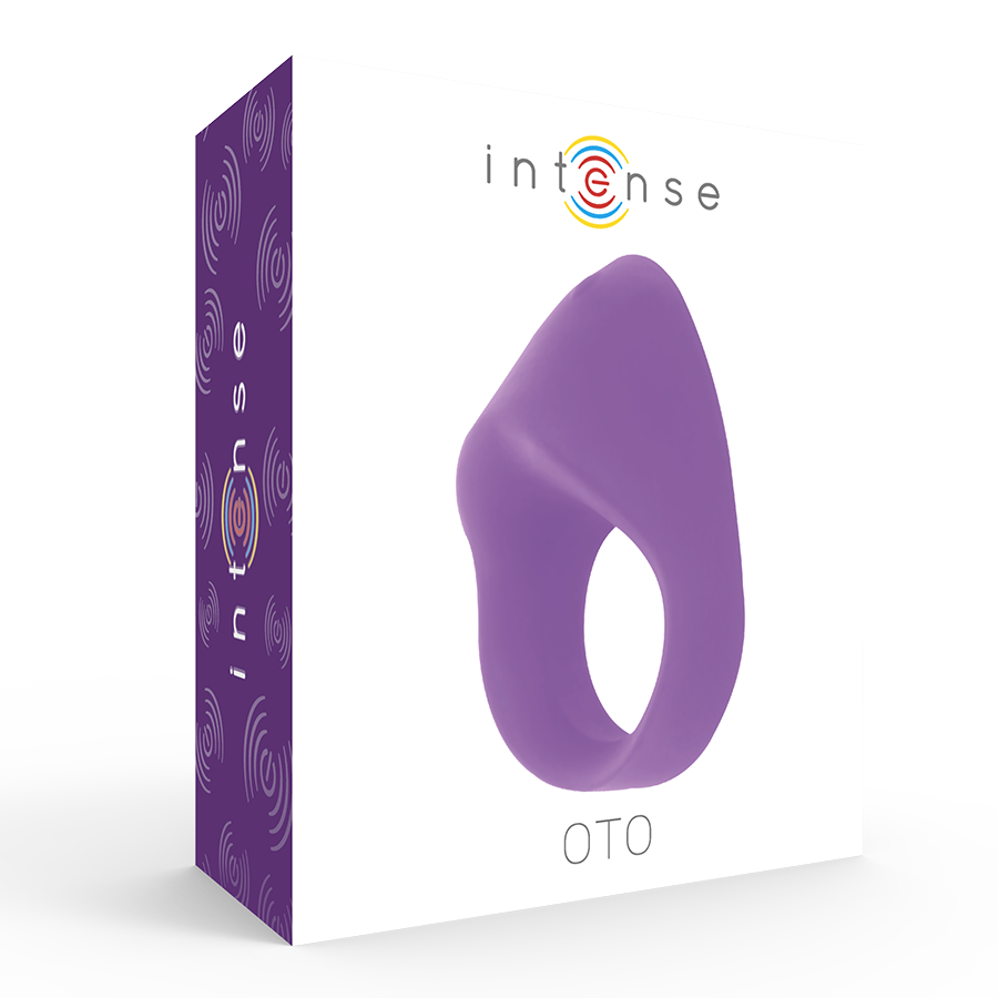 INTENSE Anel Vibrador Recarregável OTO Lilac, mostrando seu design ergonômico e material de silicone macio.
