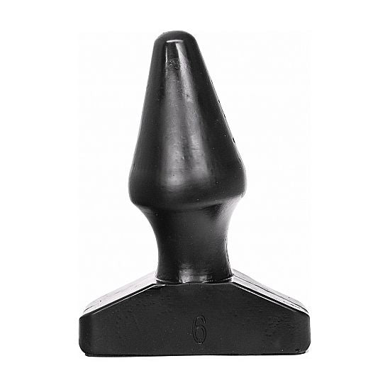 ALL BLACK Plug Anal Cónico 15,5 CM com seu formato ergonómico e design elegante.