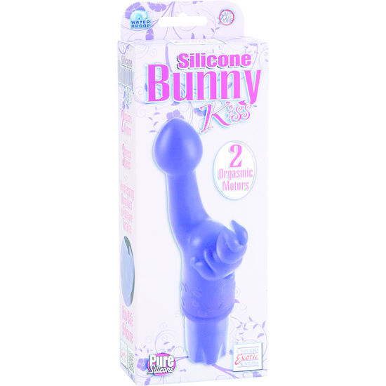 Vibrador Coelho de Silicone Flexível Roxo